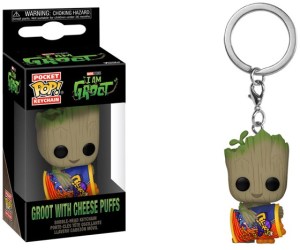 Pocket POP Keychain Marvel I am Groot - Groot with Cheese Puffs